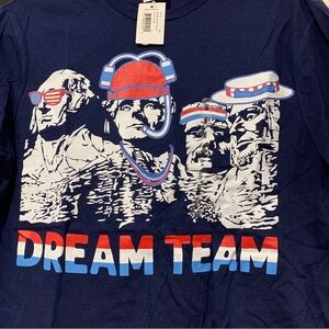 *NWT* Vintage 2000s Y2K Olympia 4th of July Mount Rushmore Presidents Tshirt